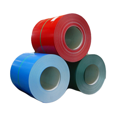 ความกว้าง 600-2500 มม. PPGI เหล็กม้วน SGCC เหล็กเคลือบสังกะสีเคลือบสี