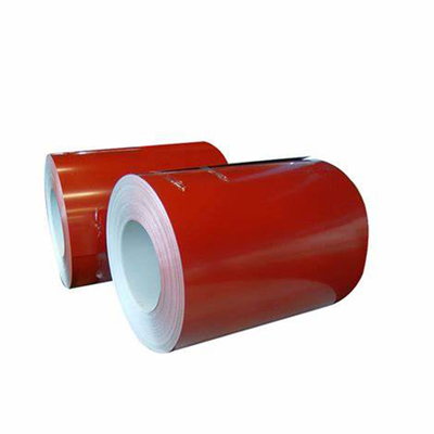 หลังคาม้วน PPGL สีแดง DX51D เหล็กม้วนเคลือบสีเคลือบสี