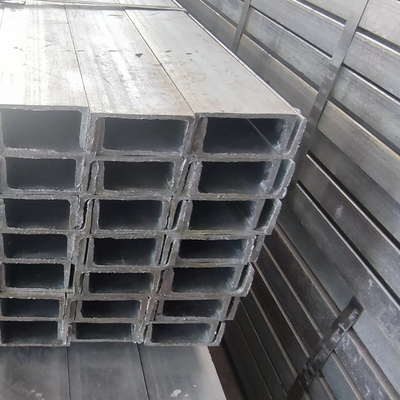 โครงสร้างช่องเหล็กชุบสังกะสีแบบจุ่มร้อน U Beam Steel Rod 16 Gauge
