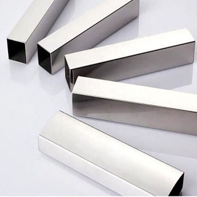 ท่อสี่เหลี่ยมสแตนเลสปัดกระจก 8K Polised Alloy Steel Tube SS 201 202