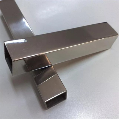 ท่อเหล็กกล้าไร้สนิม 304 2B พื้นผิว สี่เหลี่ยมจัตุรัส รูปทรงสี่เหลี่ยม ASTM JIS 26 เกจดึงเย็น