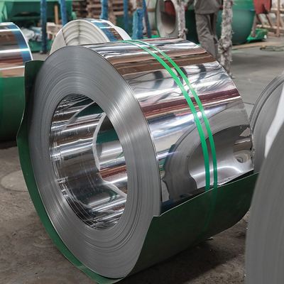 แผ่นม้วนสแตนเลสรีดเย็น 0.5 มม. 1 มม. 2 มม. 2B เสร็จสิ้น ASTM 201 304 316 SS Strip Coil