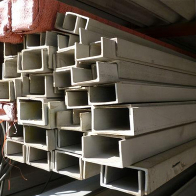 โปรไฟล์เหล็กรูปตัว U รีดเย็น ASTM A213 TP304 โปรไฟล์เหล็กกล้าไร้สนิม