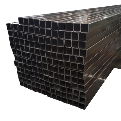 Q235 ท่อสี่เหลี่ยมเคลือบผงสีดำ Astm 12ft ท่อเหล็กสี่เหลี่ยมไม่มีรอยต่อ