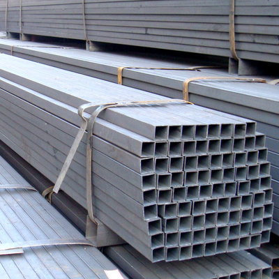 ASTM OD 600mm กล่องเหล็กดำมาตรา 5.8m ท่อสี่เหลี่ยมชุบสังกะสี