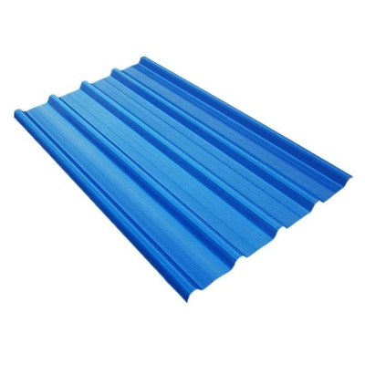 แผ่นหลังคาลูกฟูกสีน้ำเงิน DC02 สังกะสี 180g แผ่นหลังคาสังกะสี