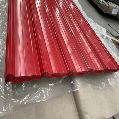 PPGI สังกะสีลอนลอนลอน 0.02 มม. DX51D ASTM