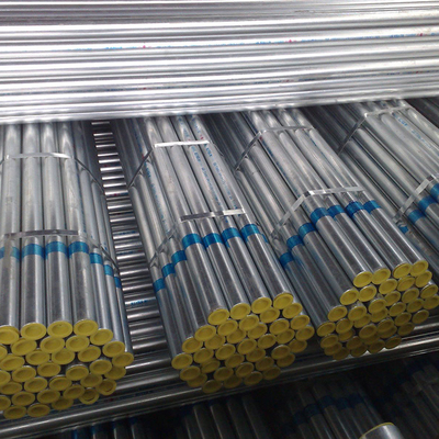 ท่อกลมเหล็กชุบสังกะสี 14 มม. รีดเย็น Astm A 53 B Ms Erw Pipe